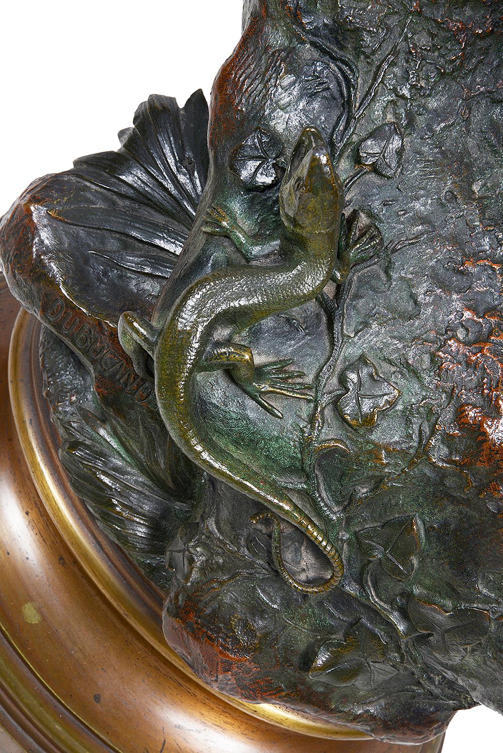 XIXe siècle faisan en bronze grandeur nature du 19ème siècle:: par Alfred Dubucand