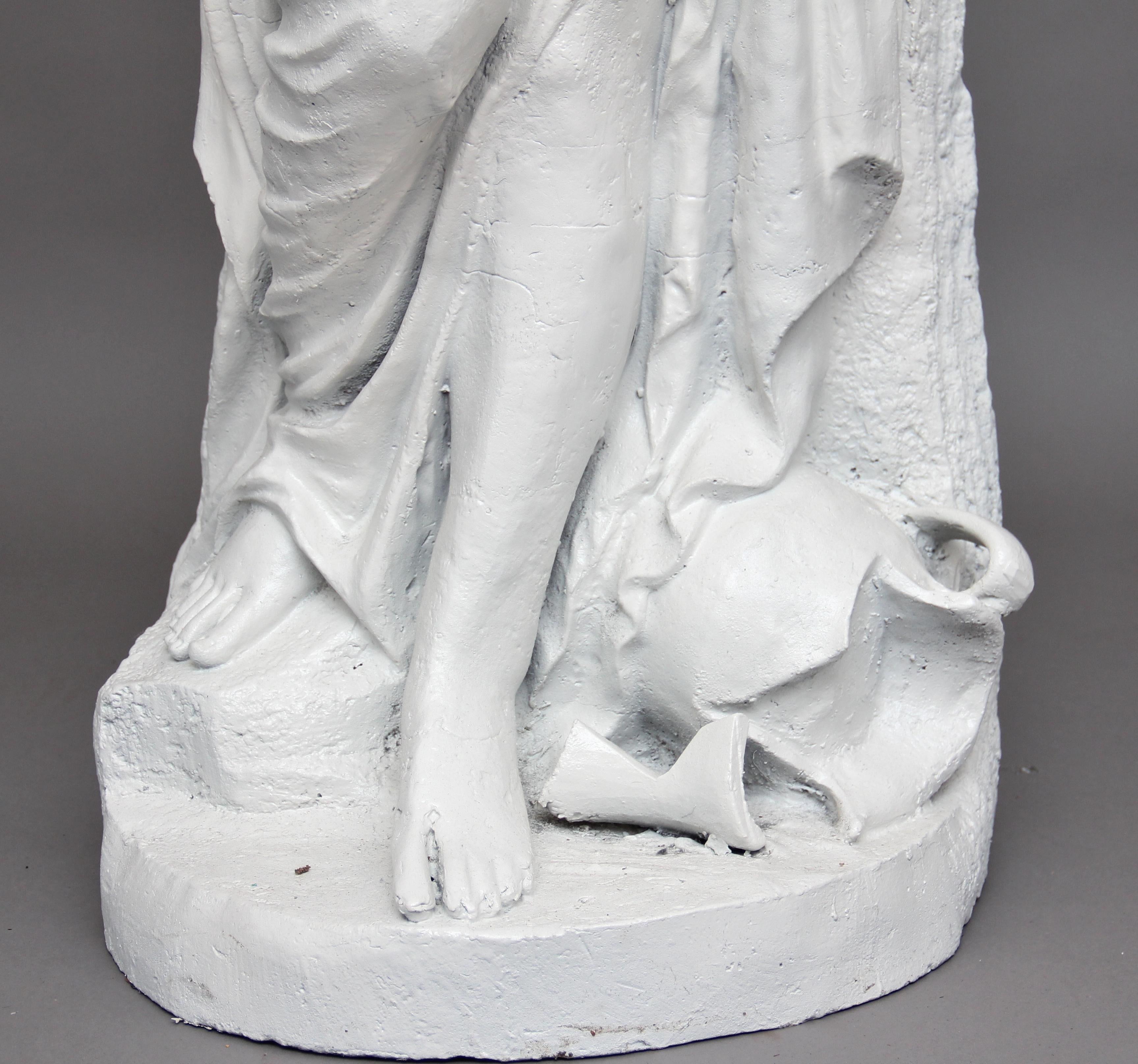 Mid-19th Century 19th Century Life-Size Cast Iron Statue For Sale