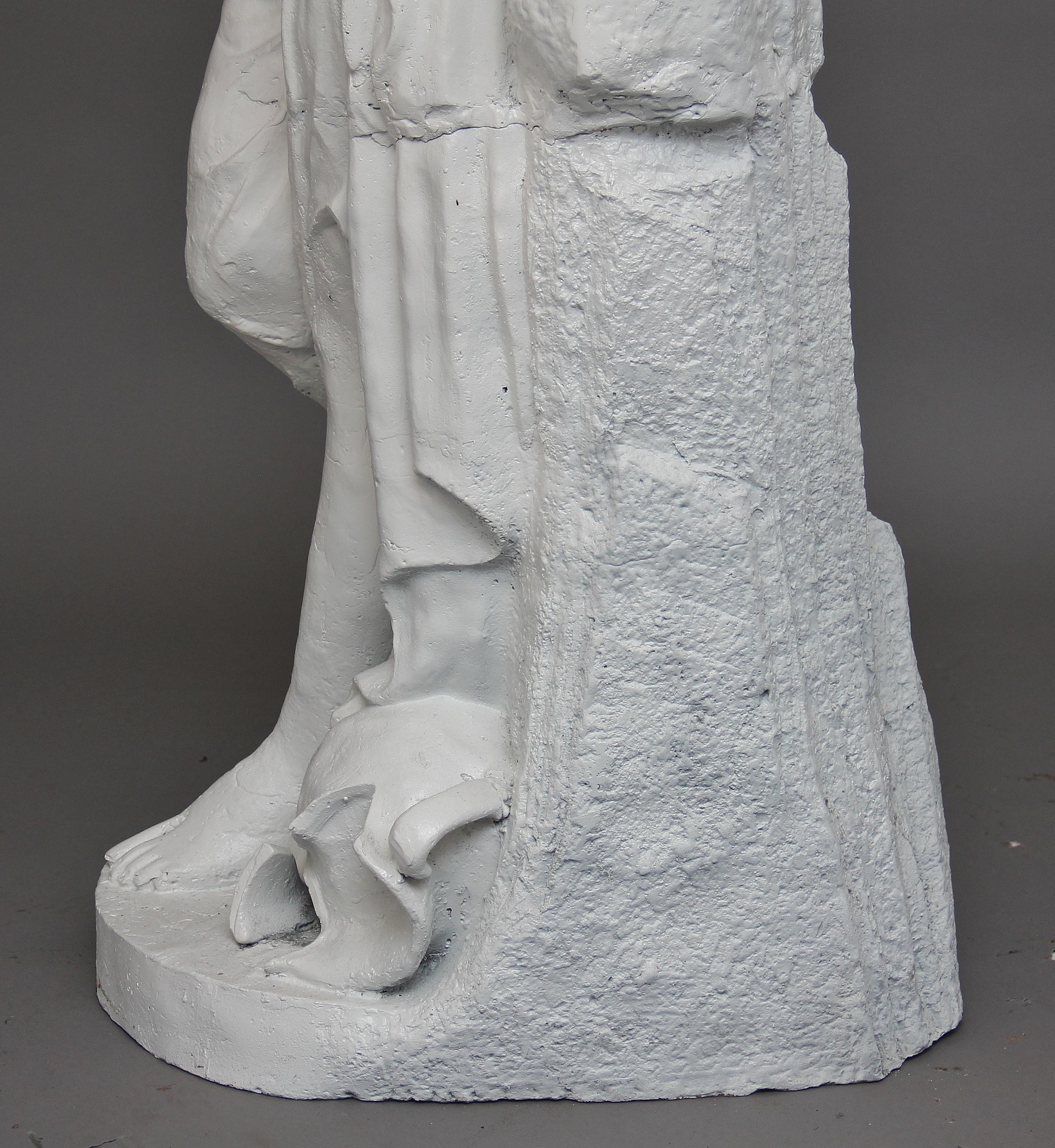 19th Century Life-Size Cast Iron Statue For Sale 2