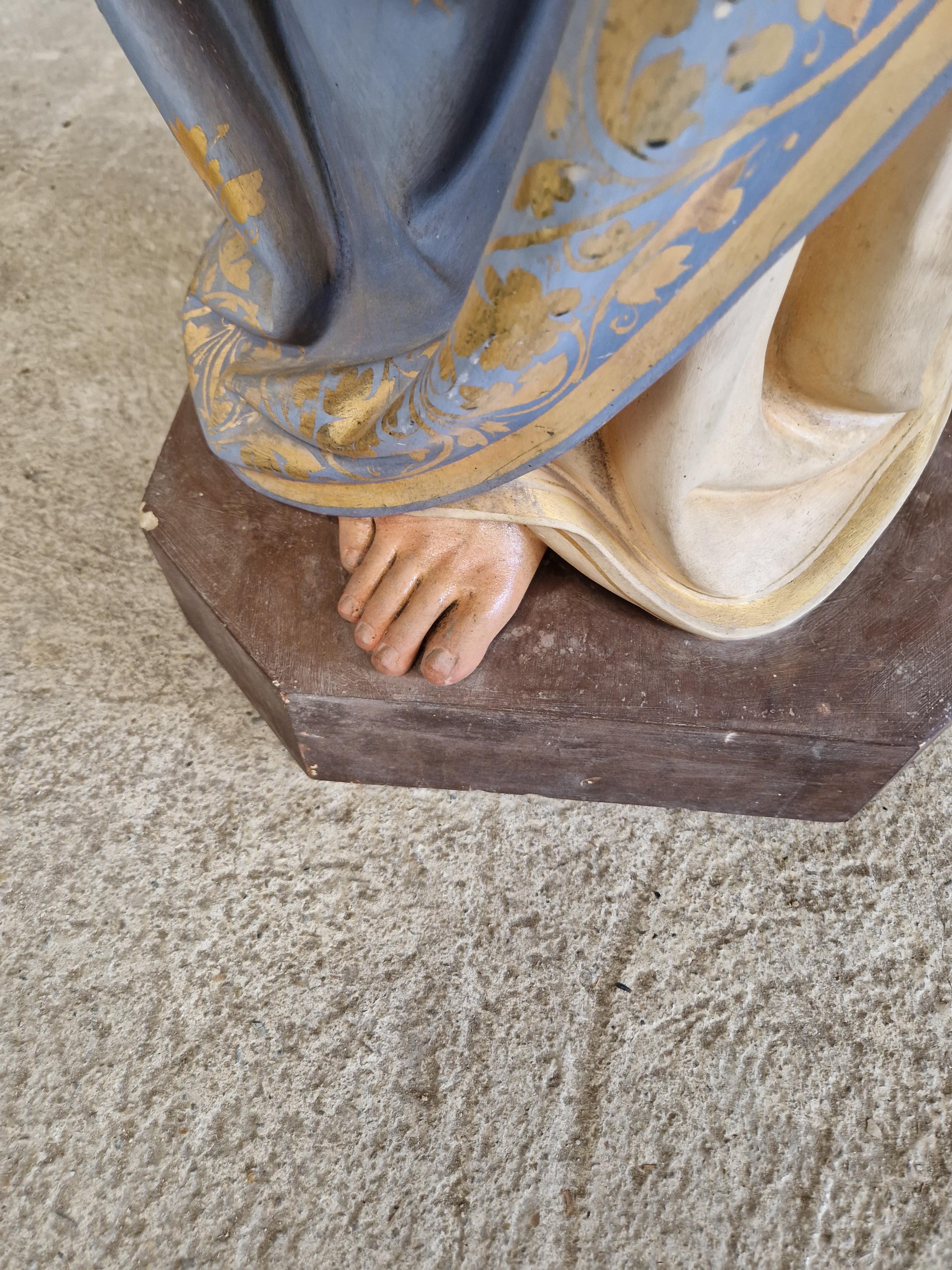 19th Century Life Size Religious Statue Saint Joaquin  For Sale 7