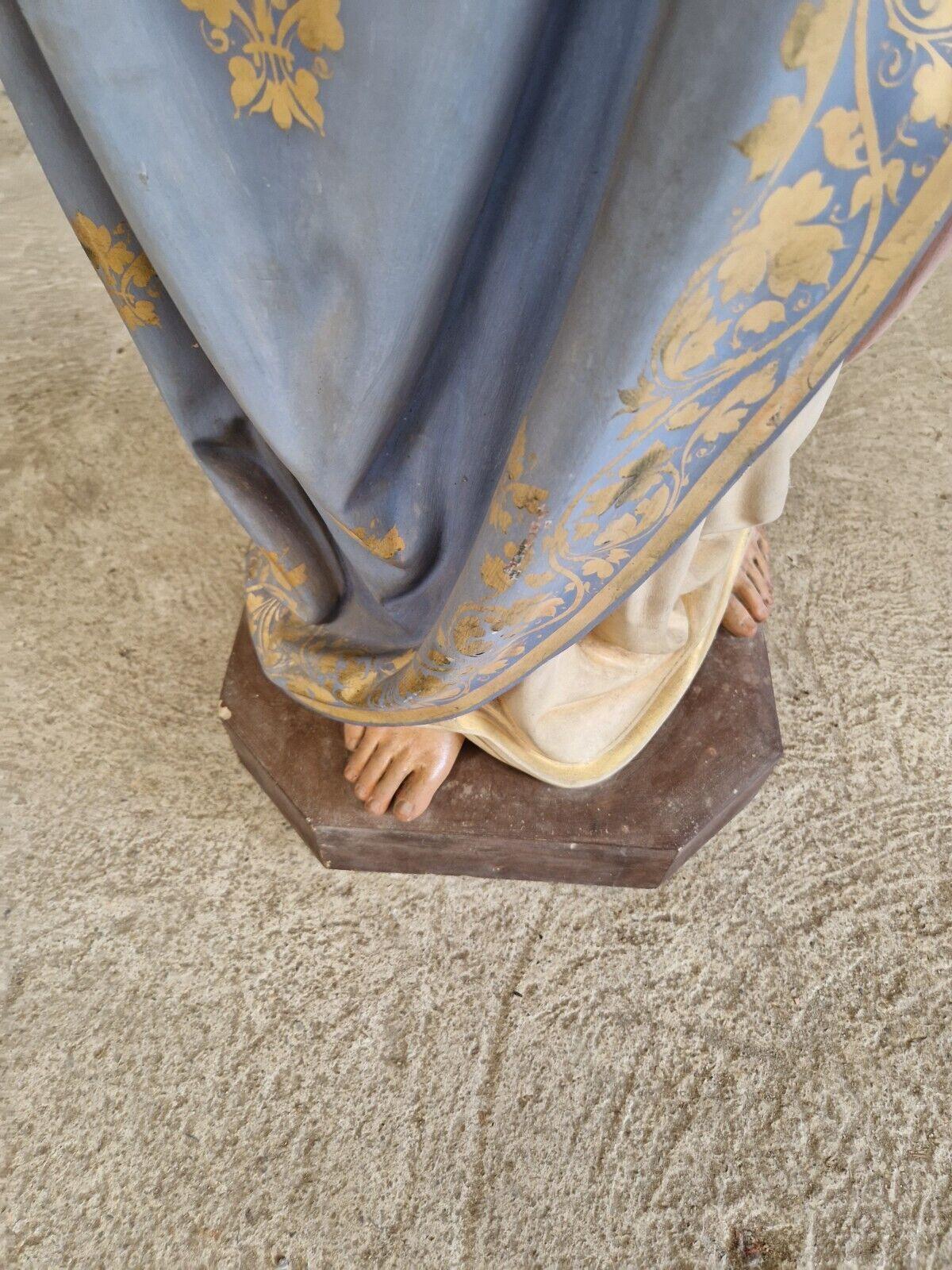 19th Century Life Size Religious Statue Saint Joaquin  For Sale 1