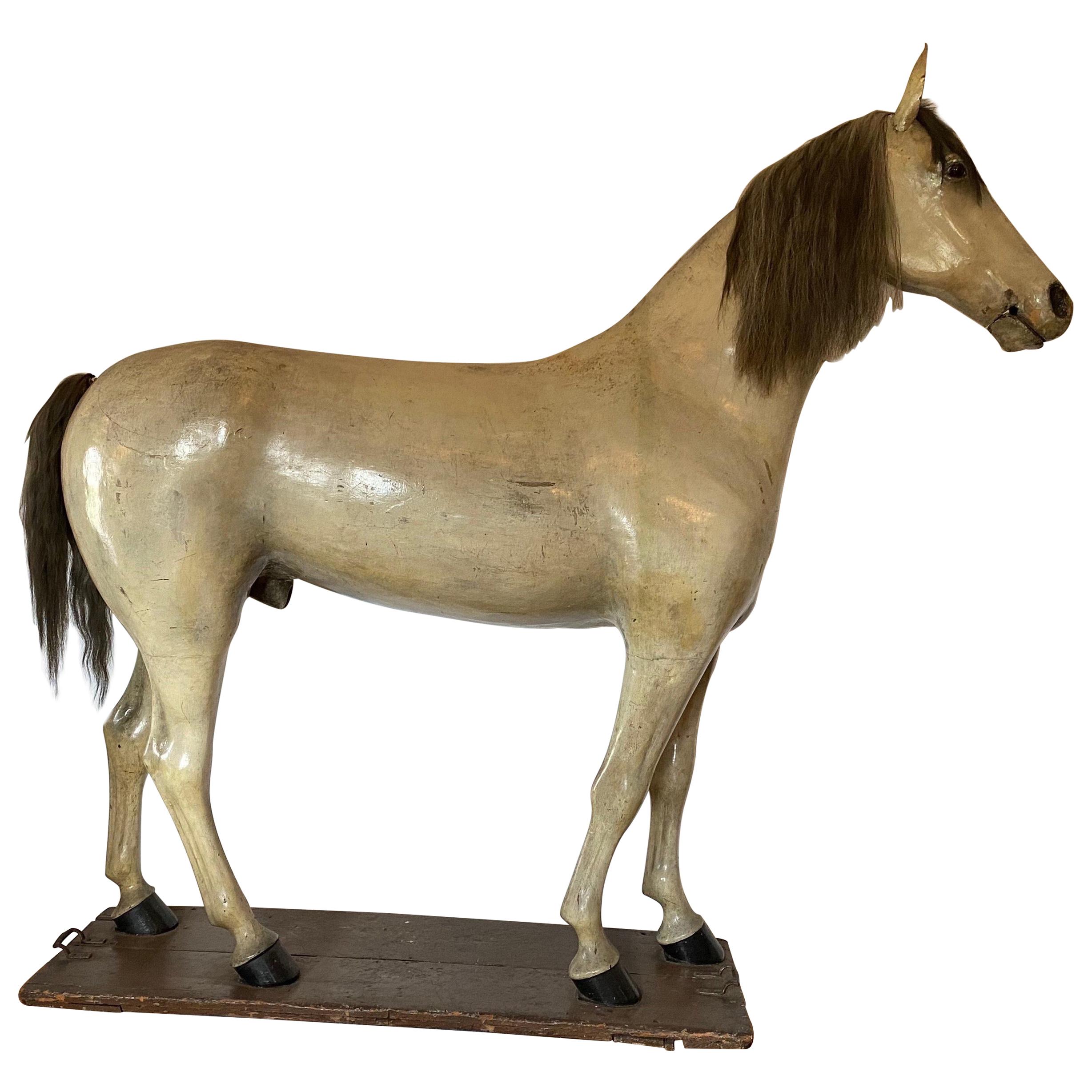 19th Century Life Sized Horse Trade Sign from a Tack Shop in Pennsylvania For Sale