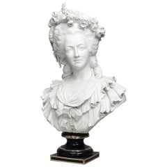 Buste français en porcelaine de style Louis XVI