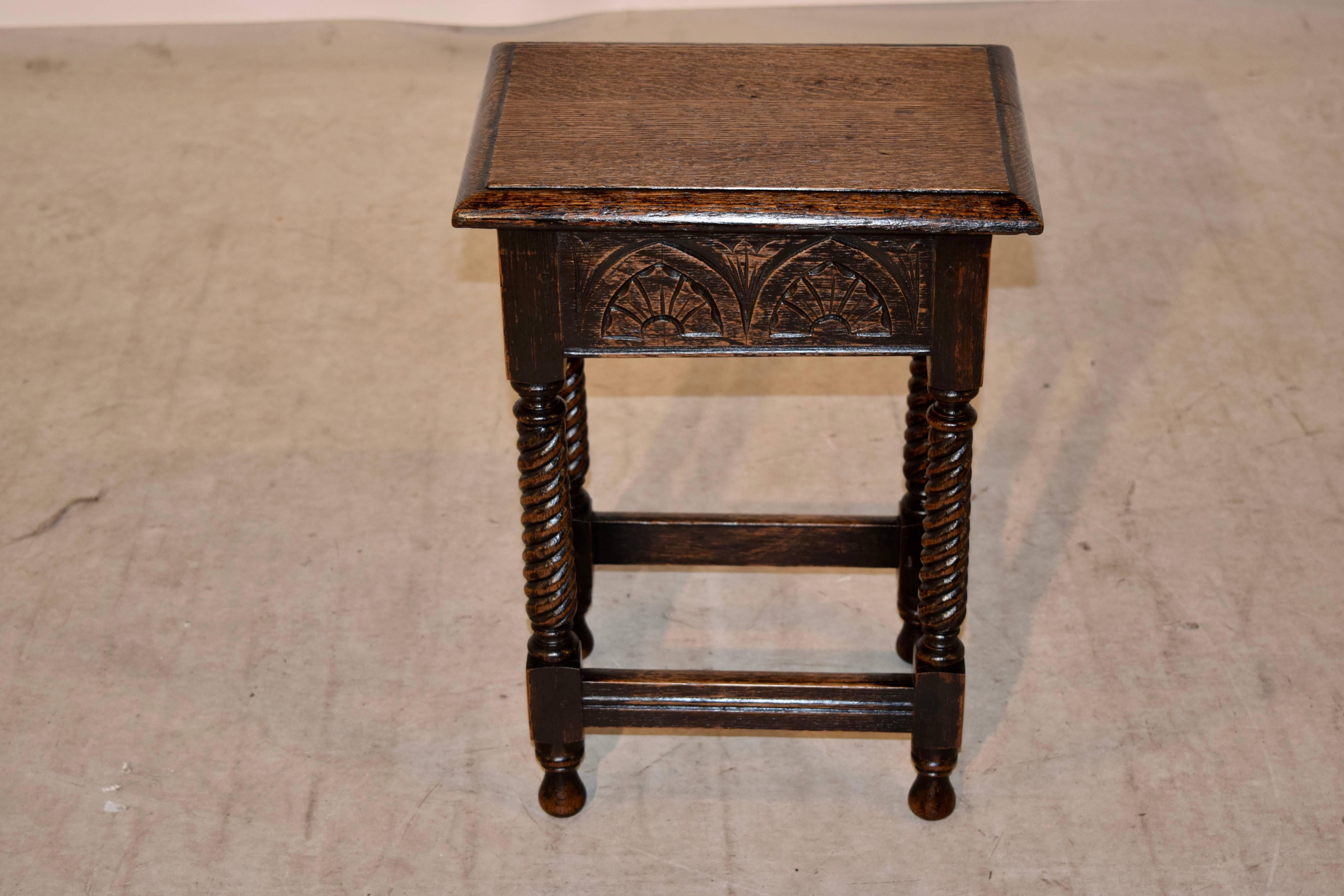 19th Century Lift-Top Stool In Excellent Condition In High Point, NC