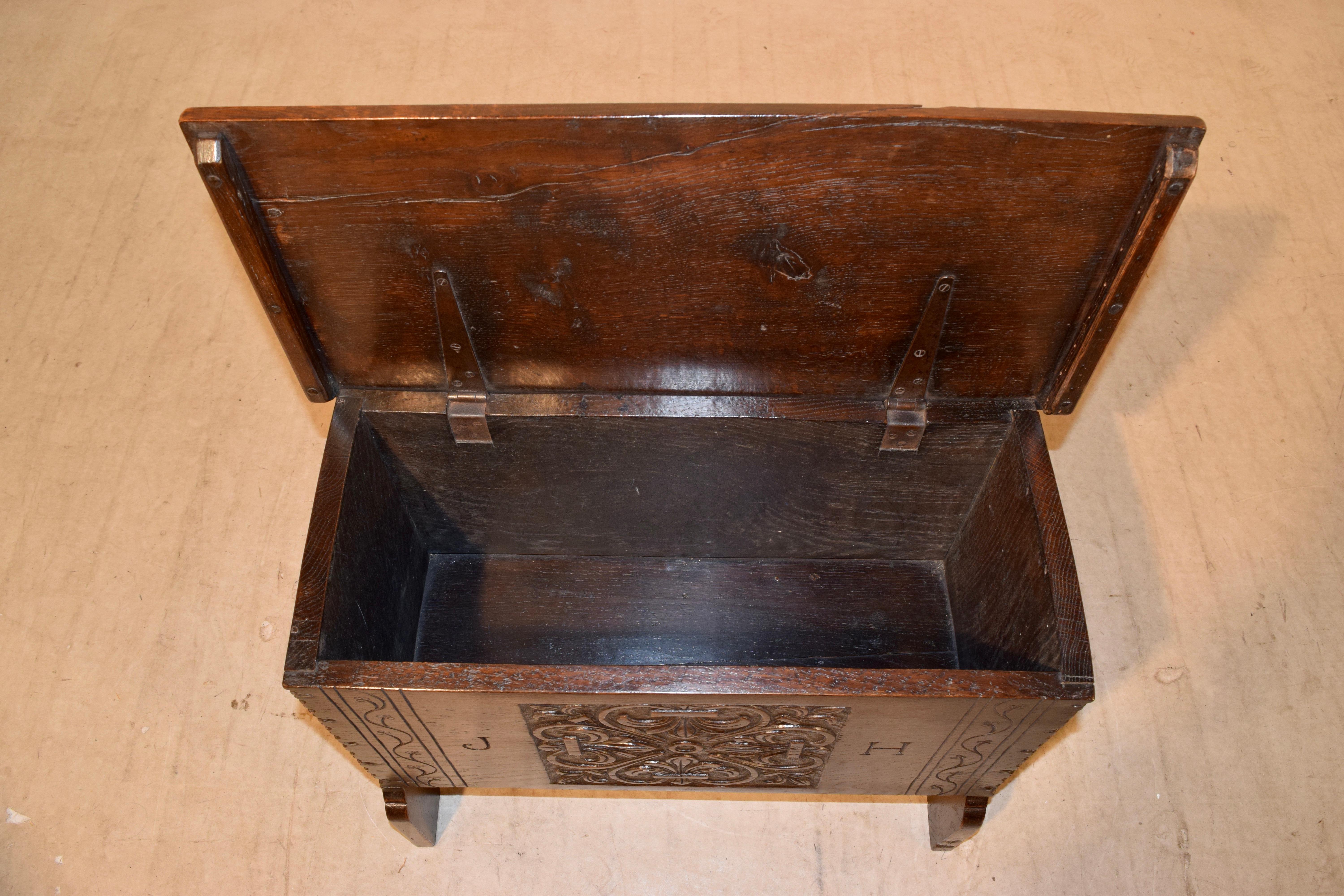 19th Century Lift Top Stool In Good Condition In High Point, NC