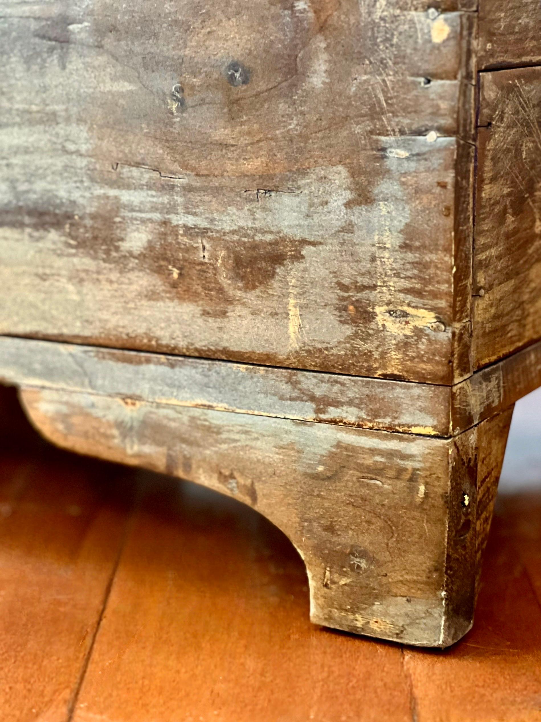 Granero o leñero de nogal elevable del siglo XIX en venta 6