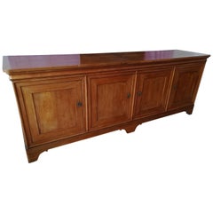 19th Century Light Brown Italian Oak Credenzas