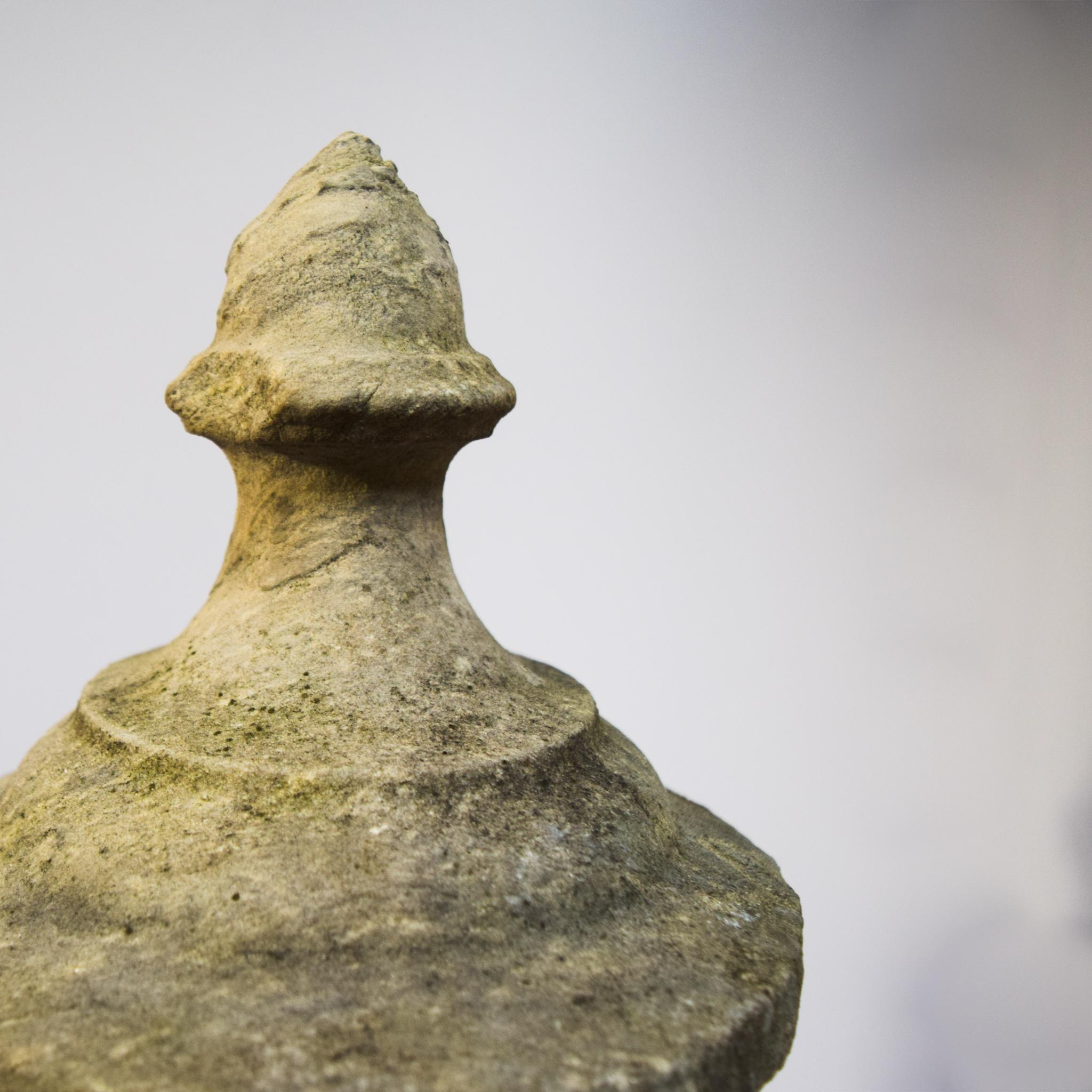 19th Century Limestone Finial In Good Condition In Bloomfield Hills, MI