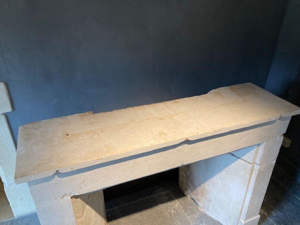 Other 19th Century Limestone Fireplace Mantel For Sale