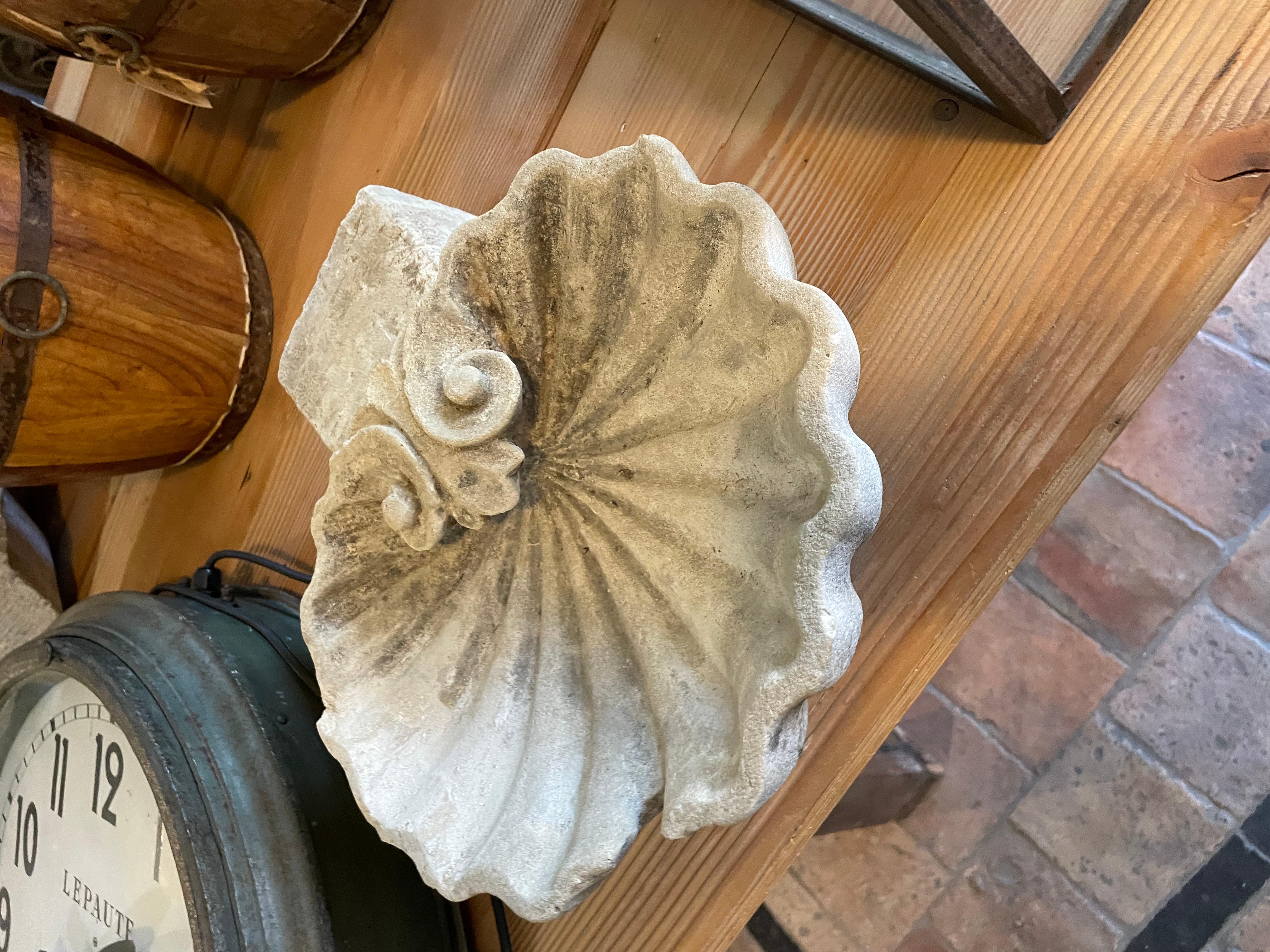 Louis XV 19th Century Limestone Holy Water Font For Sale
