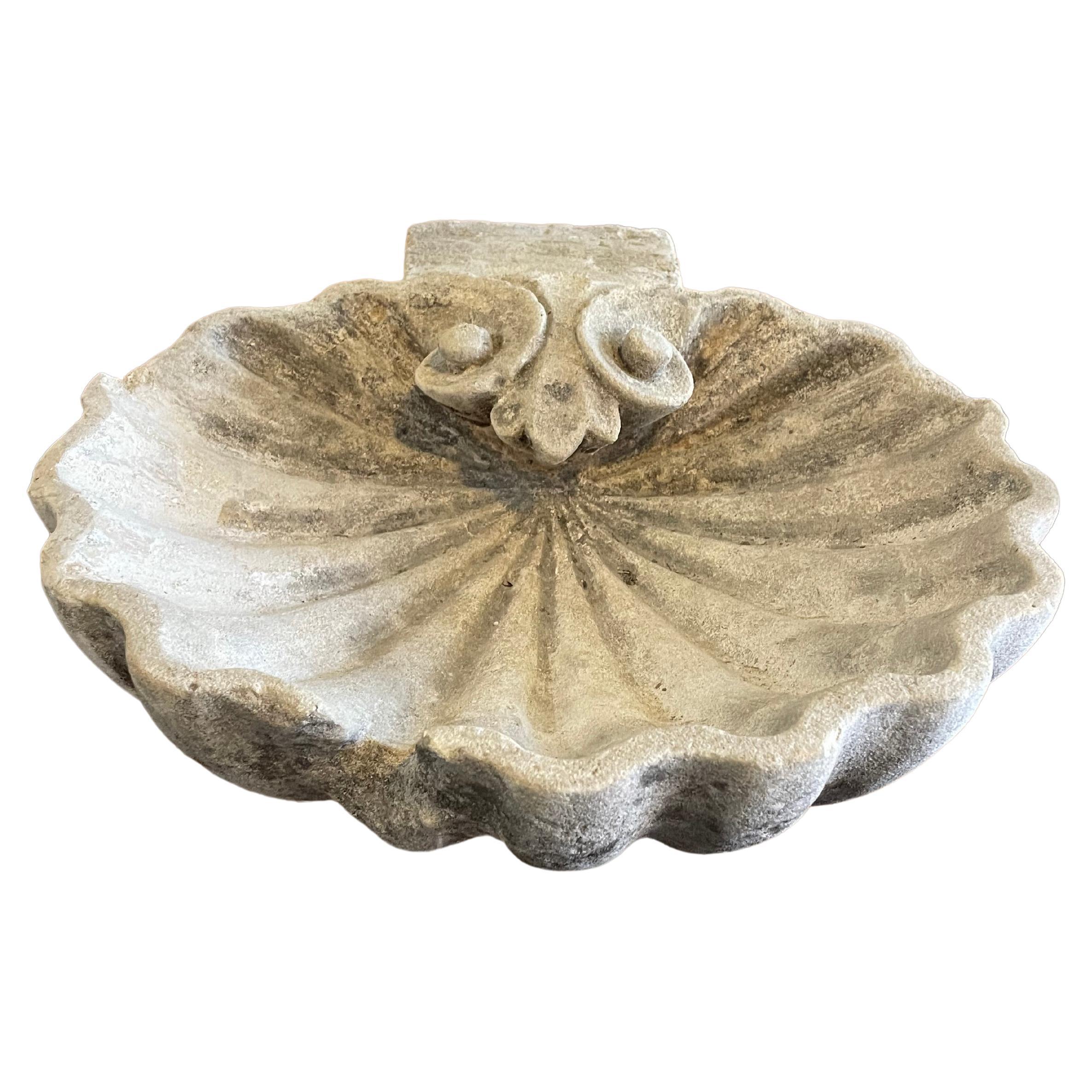19th Century Limestone Holy Water Font For Sale