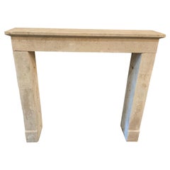 Used 19th Century Limestone Mantel from France