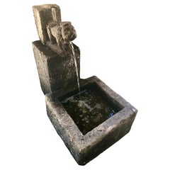 19th Century Limestone Sculptural Fountain