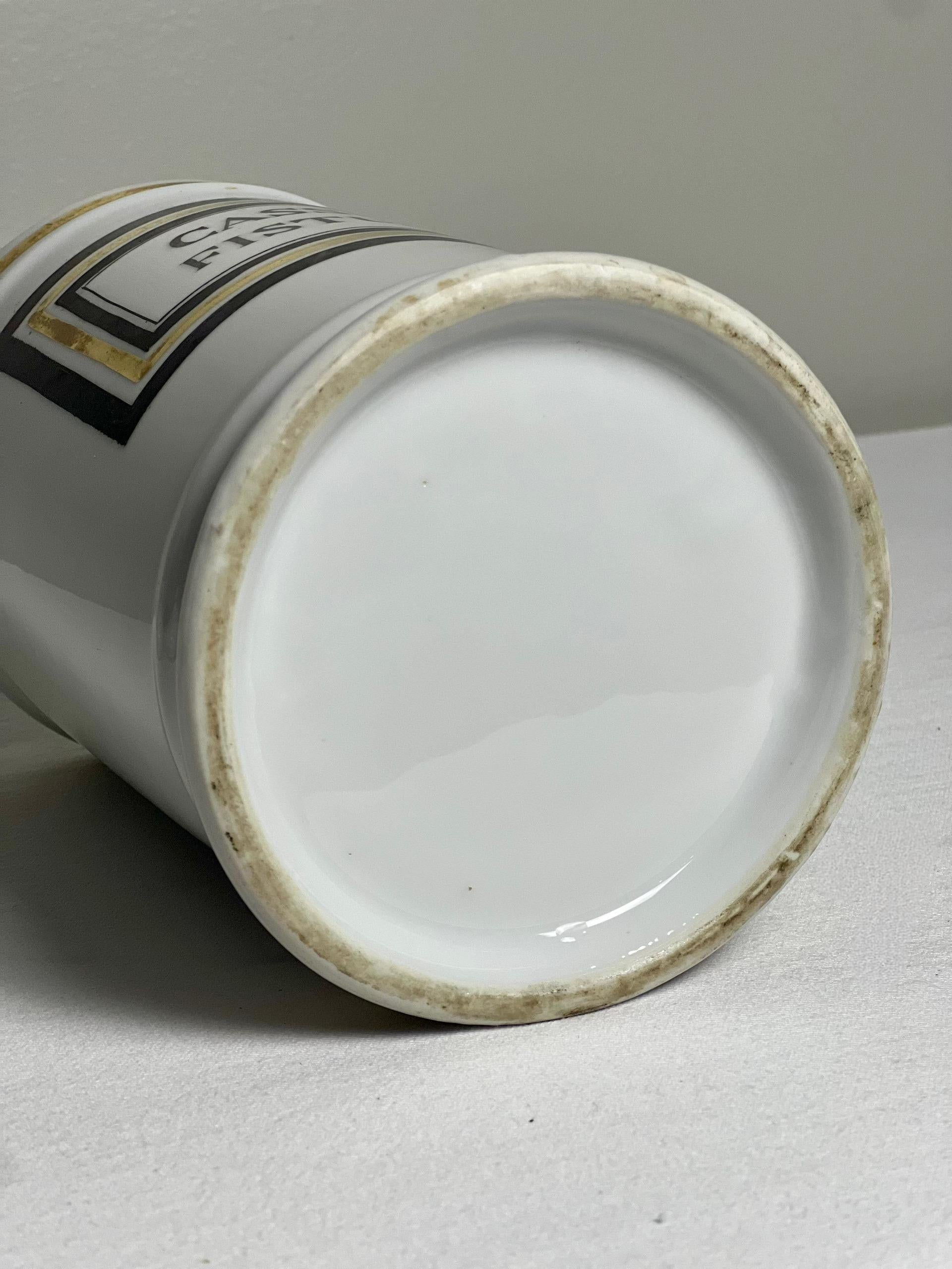 Grande vaso da farmacia in porcellana di Limoges Francia del XIX secolo in vendita 5