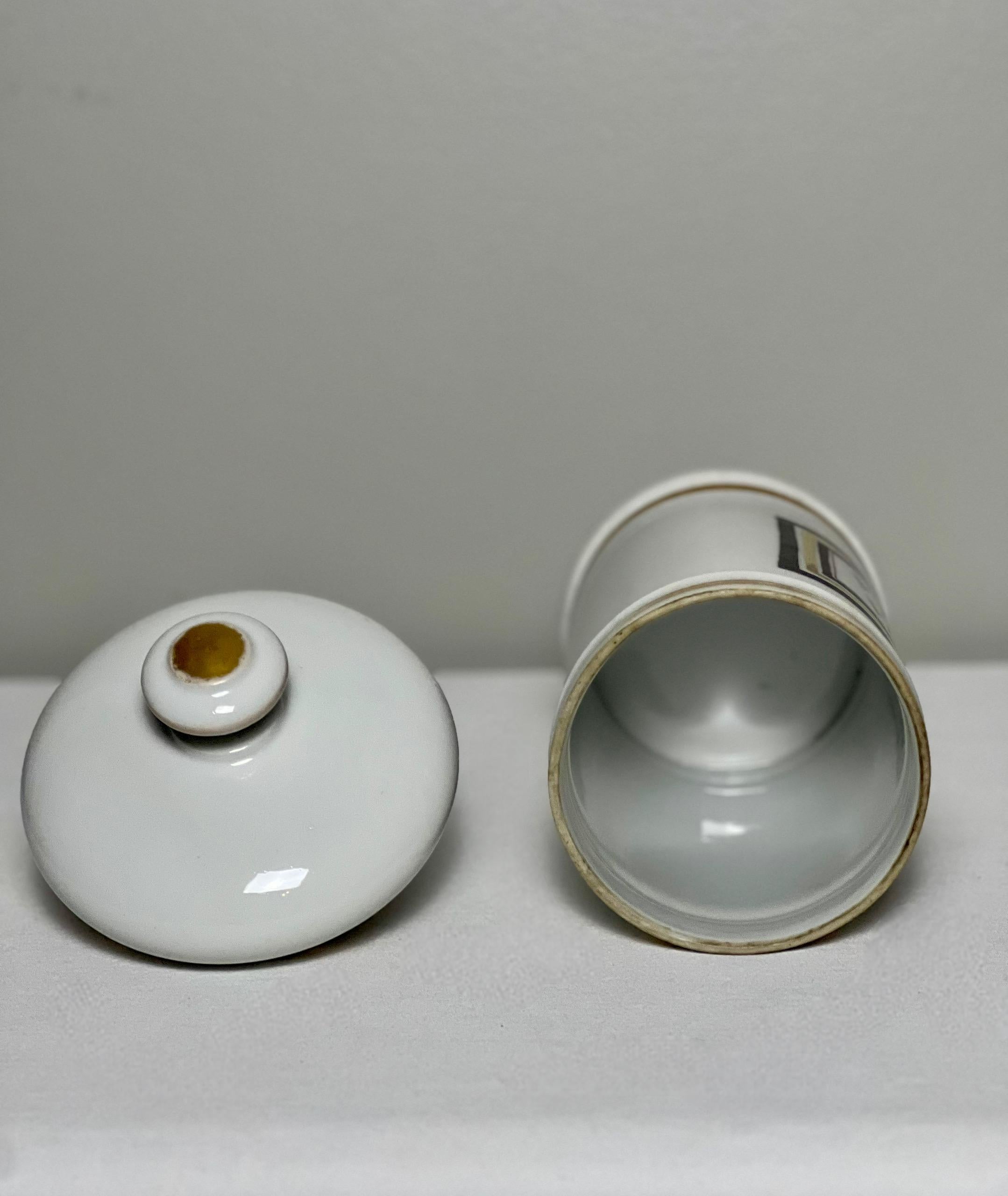 Grande vaso da farmacia in porcellana di Limoges Francia del XIX secolo in vendita 1
