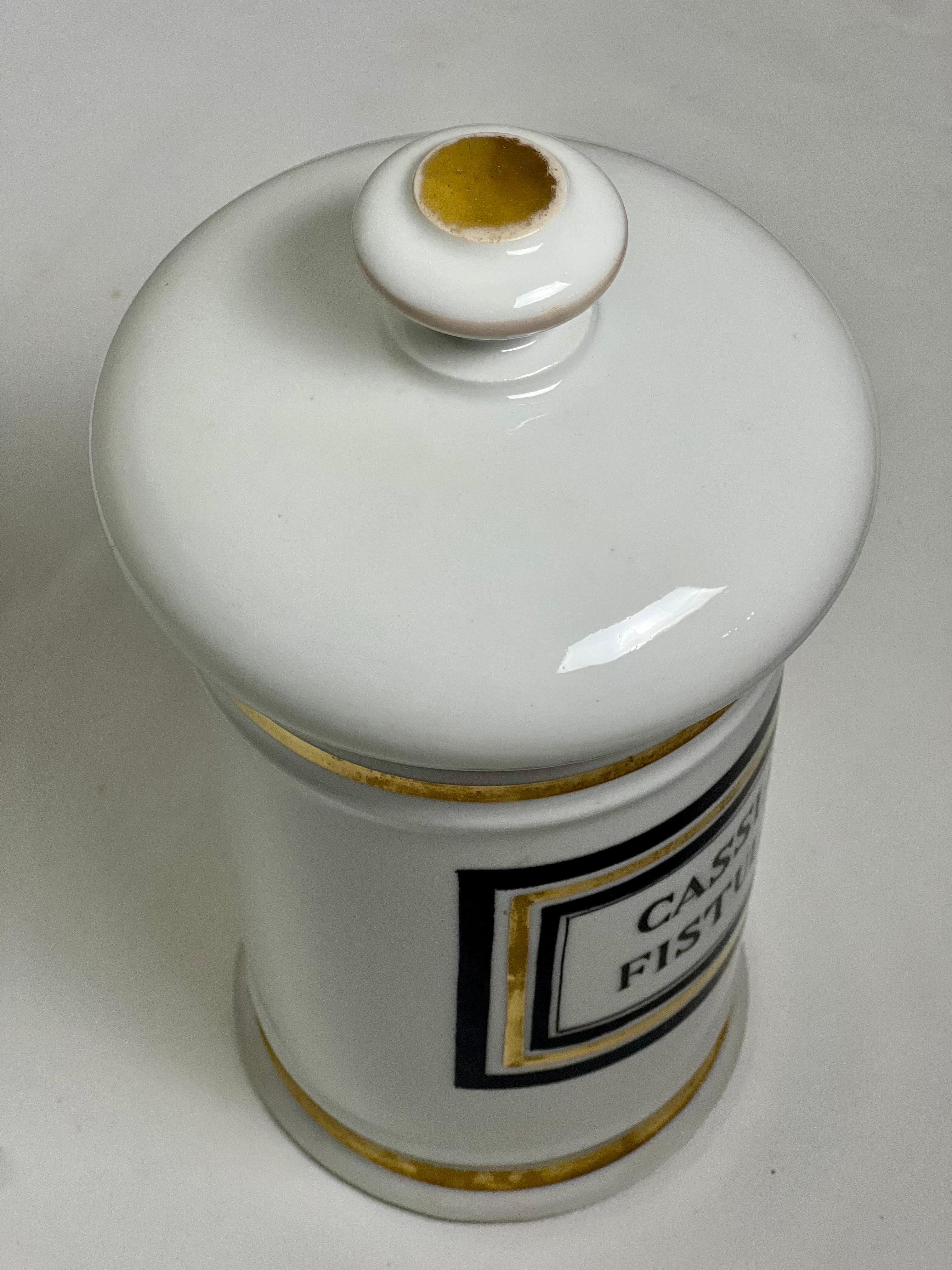 Grande vaso da farmacia in porcellana di Limoges Francia del XIX secolo in vendita 3
