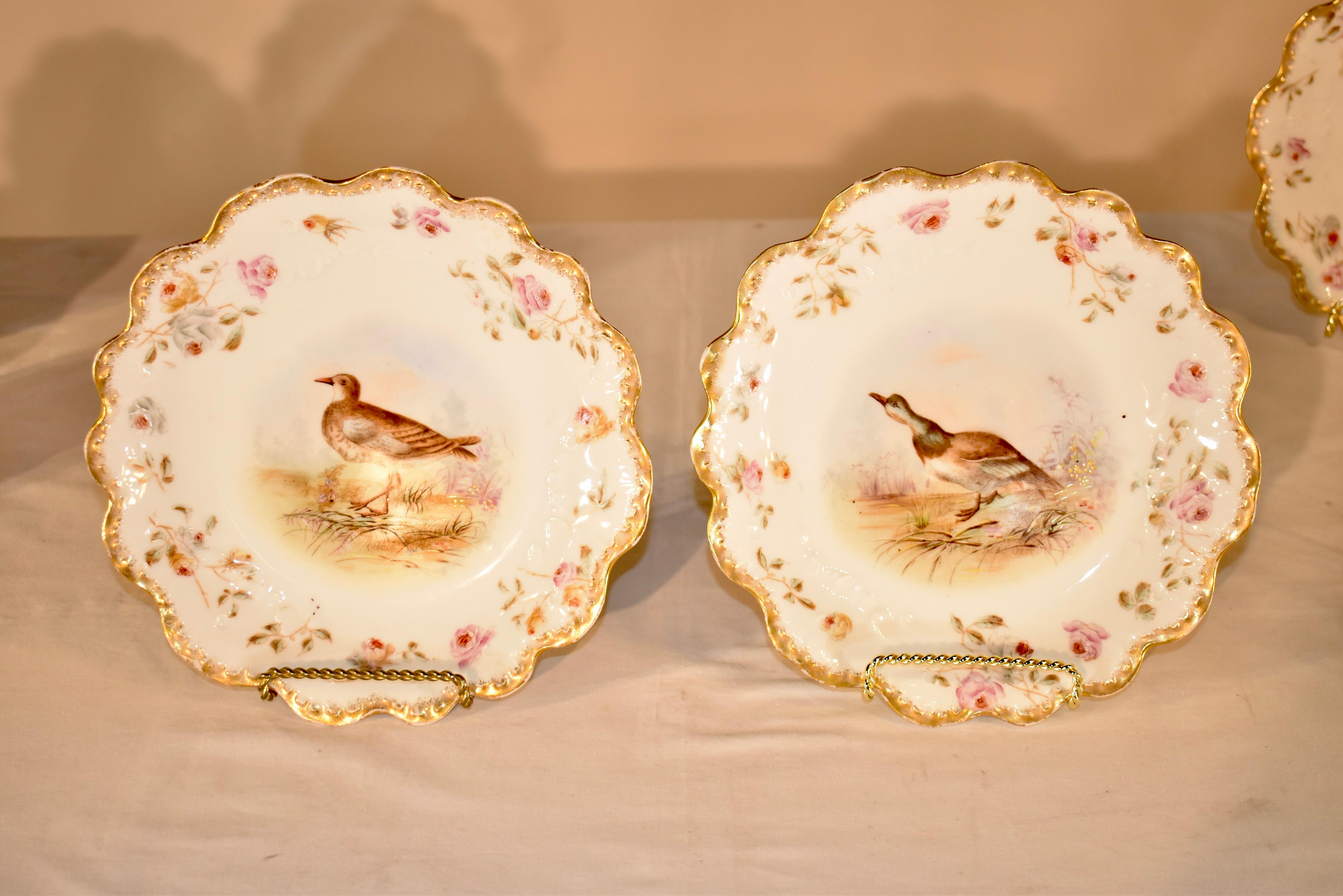 19th Century Limoges Game Bird Set For Sale 5