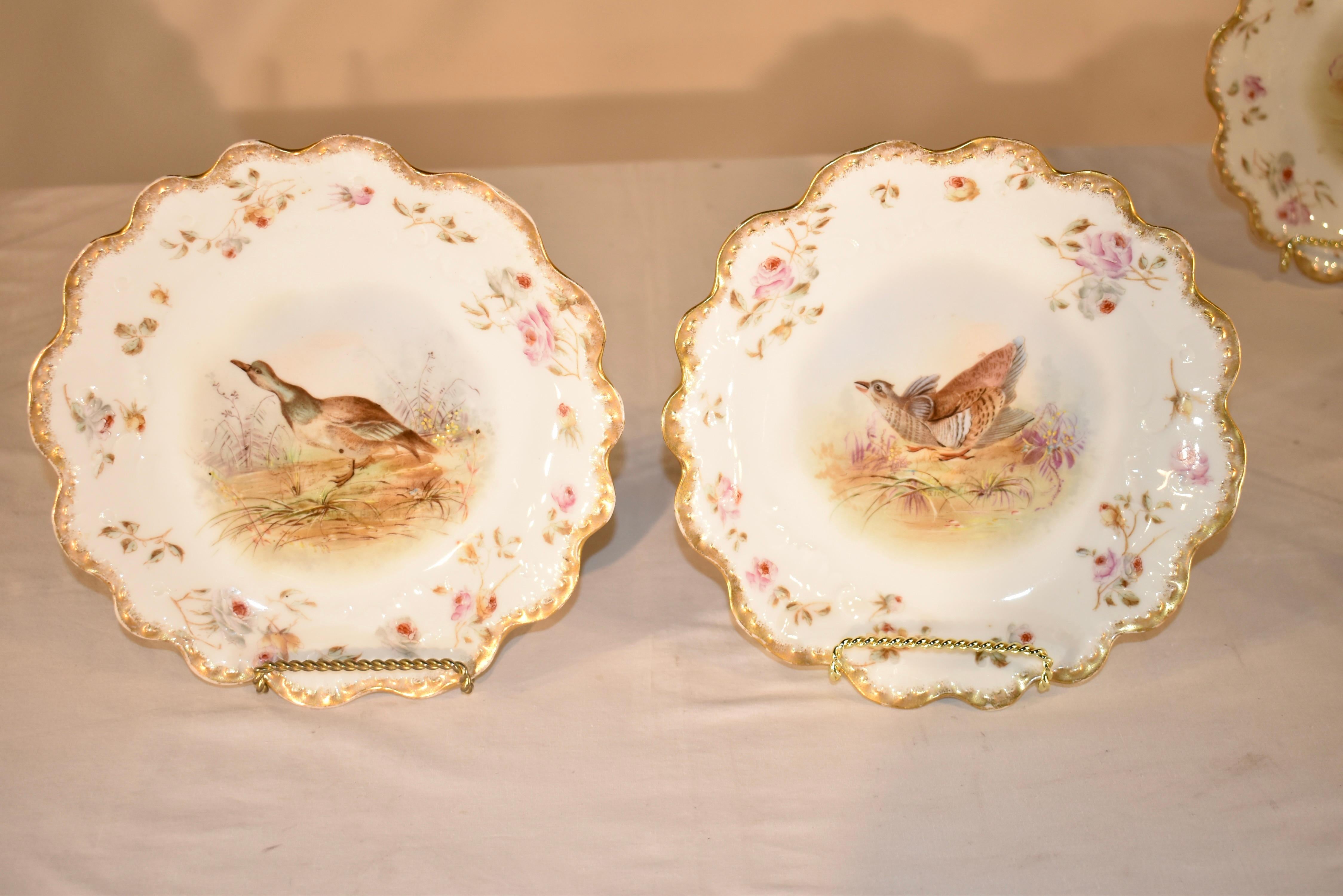 19th Century Limoges Game Bird Set For Sale 6