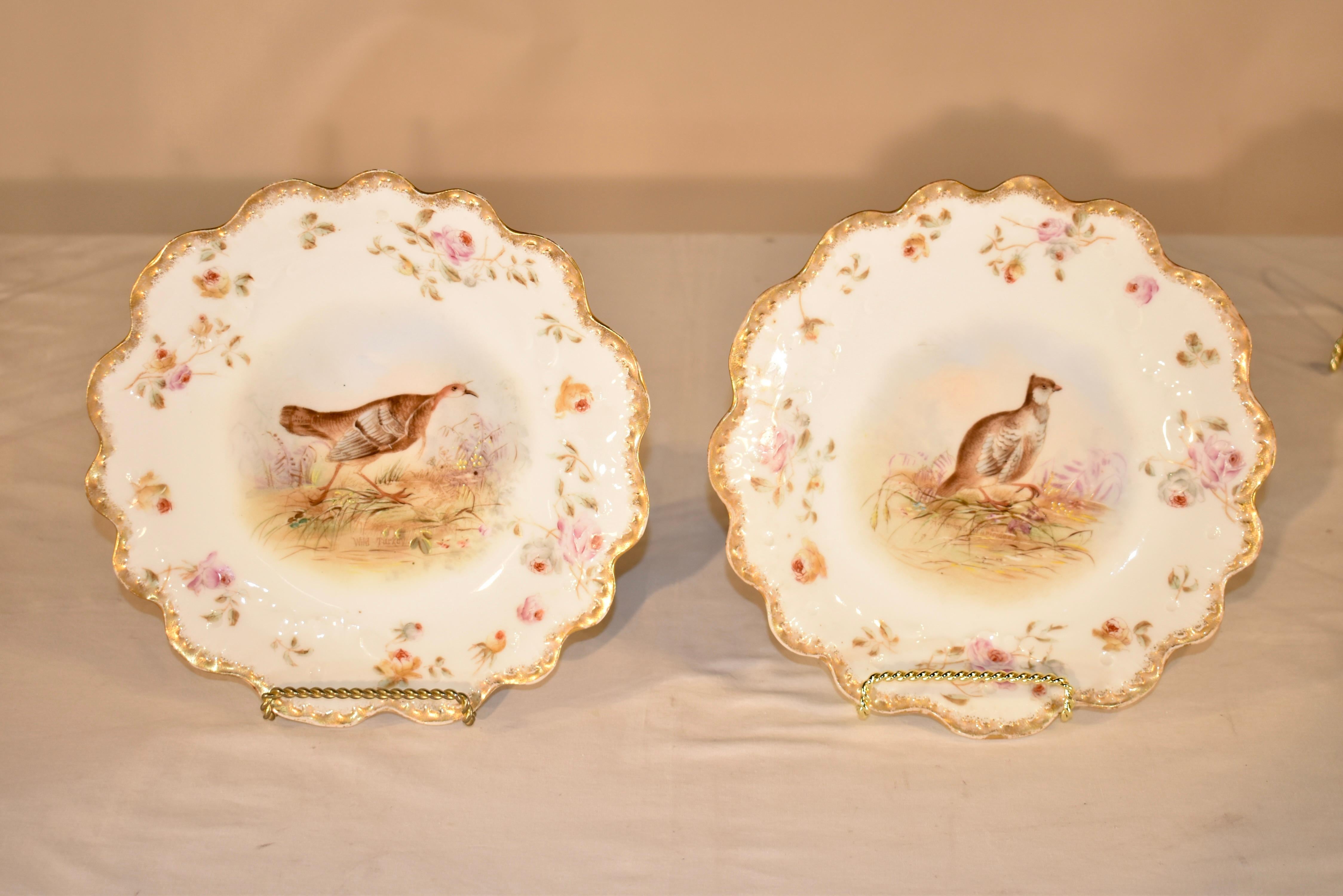 19th Century Limoges Game Bird Set For Sale 9
