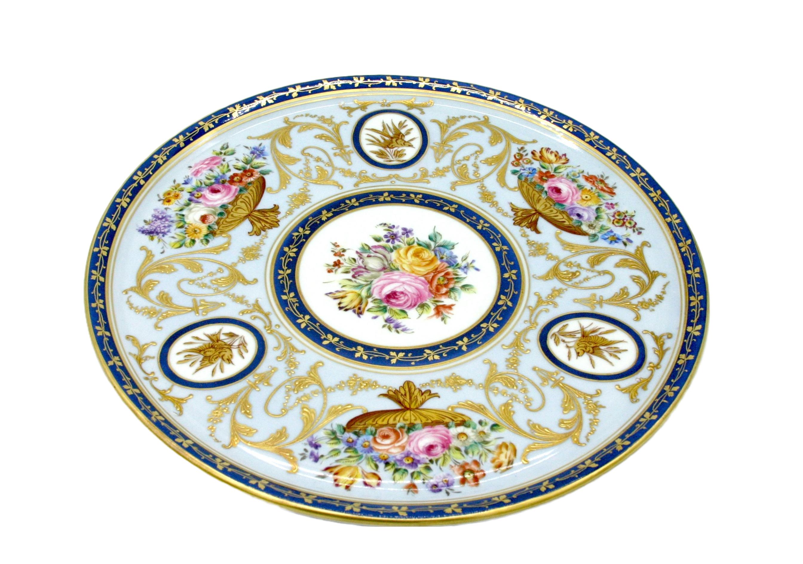 Gold 19th Century Limoges Gilt Porcelain Pitcher Set For Sale