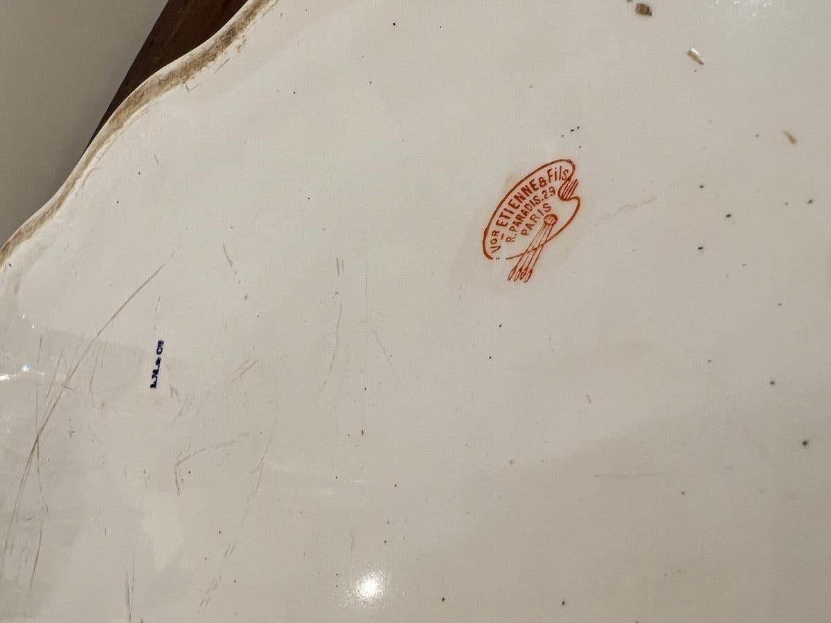 XIXe siècle Plat de service de Limoges du 19ème siècle en vente