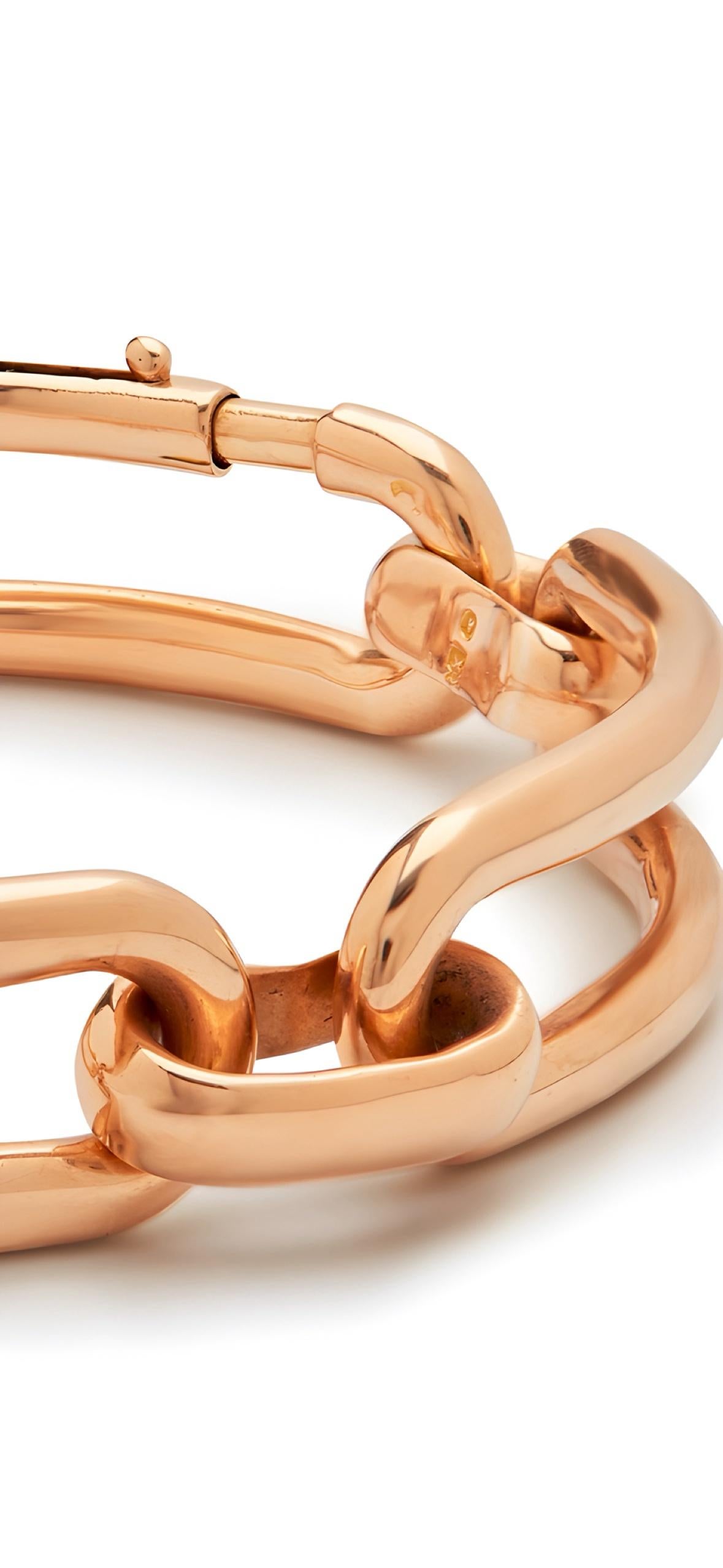 Bracelet à maillons du 19e siècle en or rose Bon état - En vente à Addlestone, GB