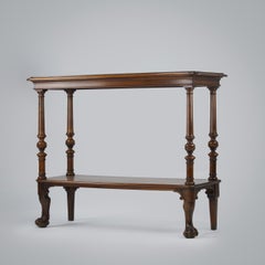 19th Century Lion Paw Mahogany Server or Console table