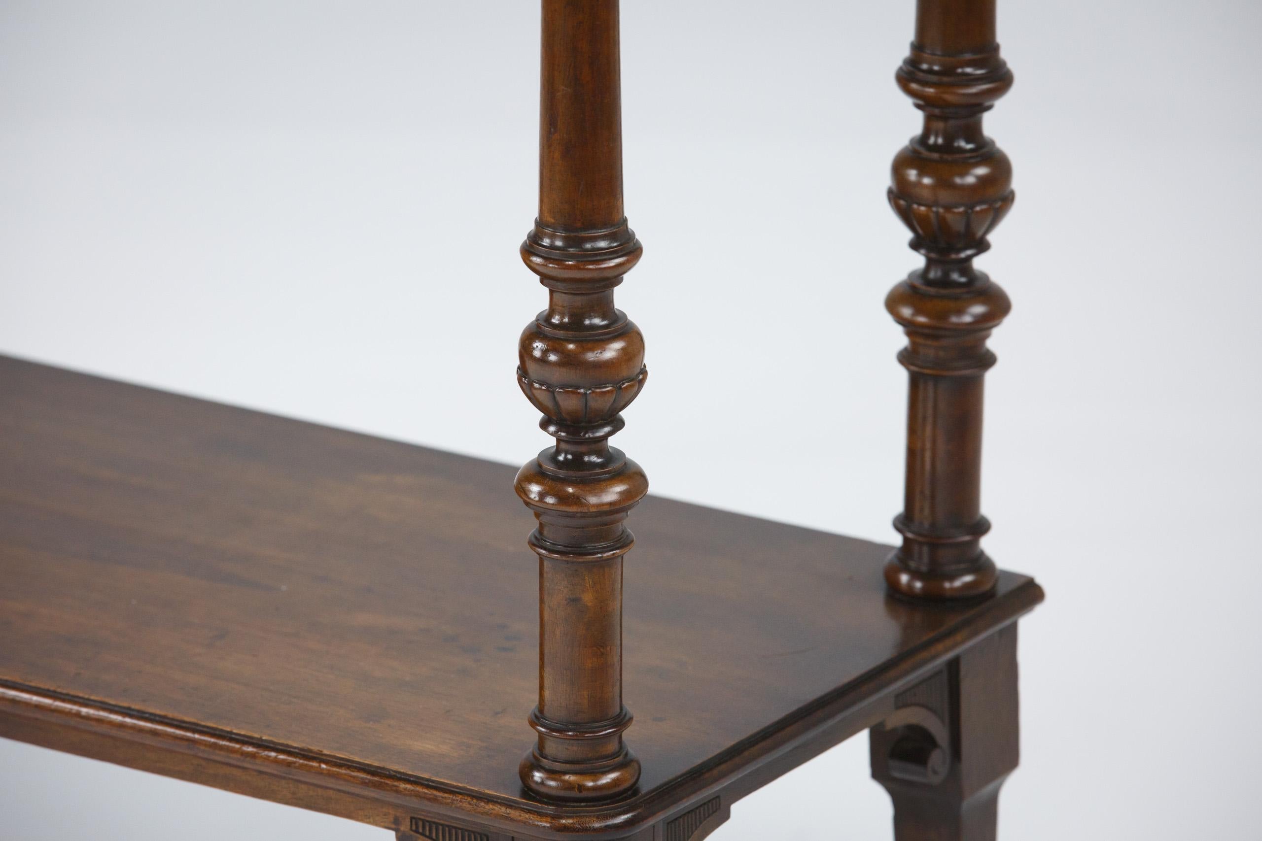 XIXe siècle Serveur ou table console en acajou à patte de lion du 19e siècle en vente