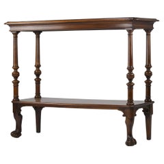 19th Century Lion Paw Mahogany Server or Console table