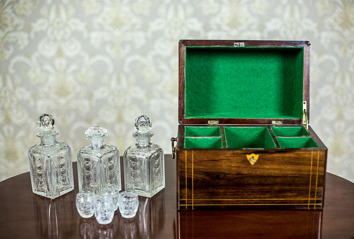 19th Century Liqueur Set with a Storage Box 3
