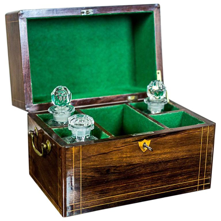 19th Century Liqueur Set with a Storage Box