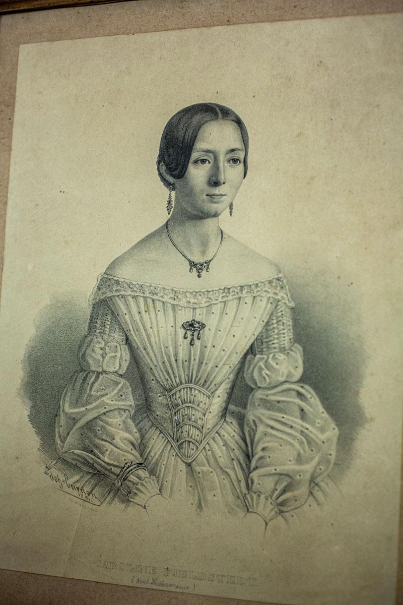 19th Century Lithograph, a Portrait of a Dancer For Sale 2
