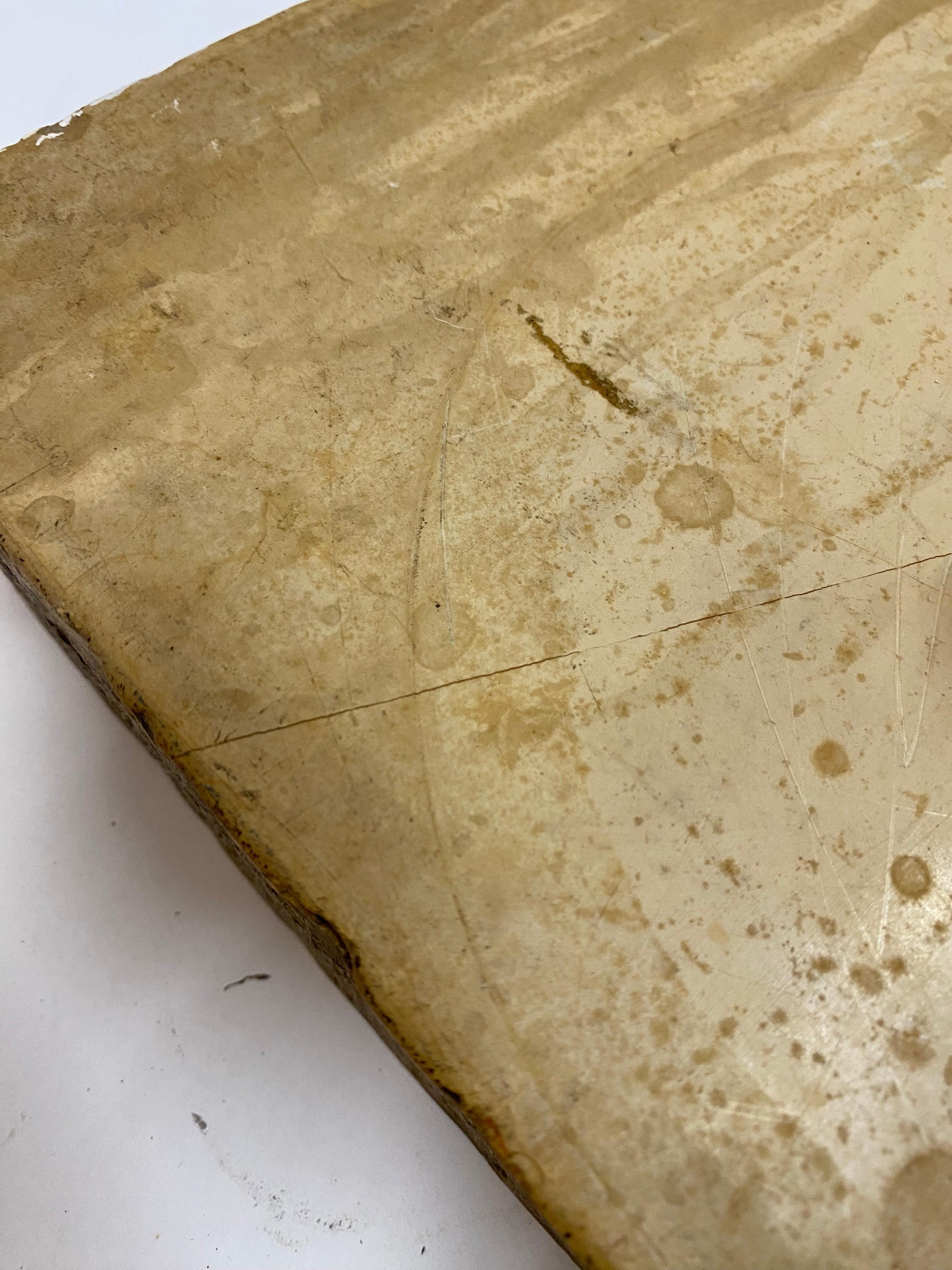 Piedra caliza litográfica del siglo XIX 3