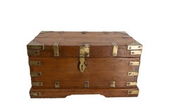 19th Century Little Chest or Coffer Teak, English