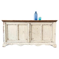 Antique 19th Century Little French Cream Sideboard