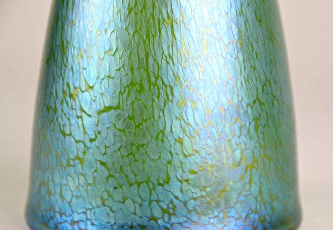 Jarrón de cristal Loetz Glass Crete Papillon del siglo XIX por Koloman Moser, CZ circa 1899 en venta 4