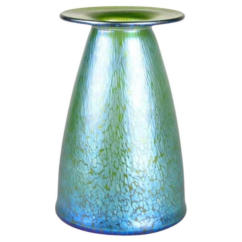 Jarrón de cristal Loetz Glass Crete Papillon del siglo XIX por Koloman Moser, CZ circa 1899 en venta