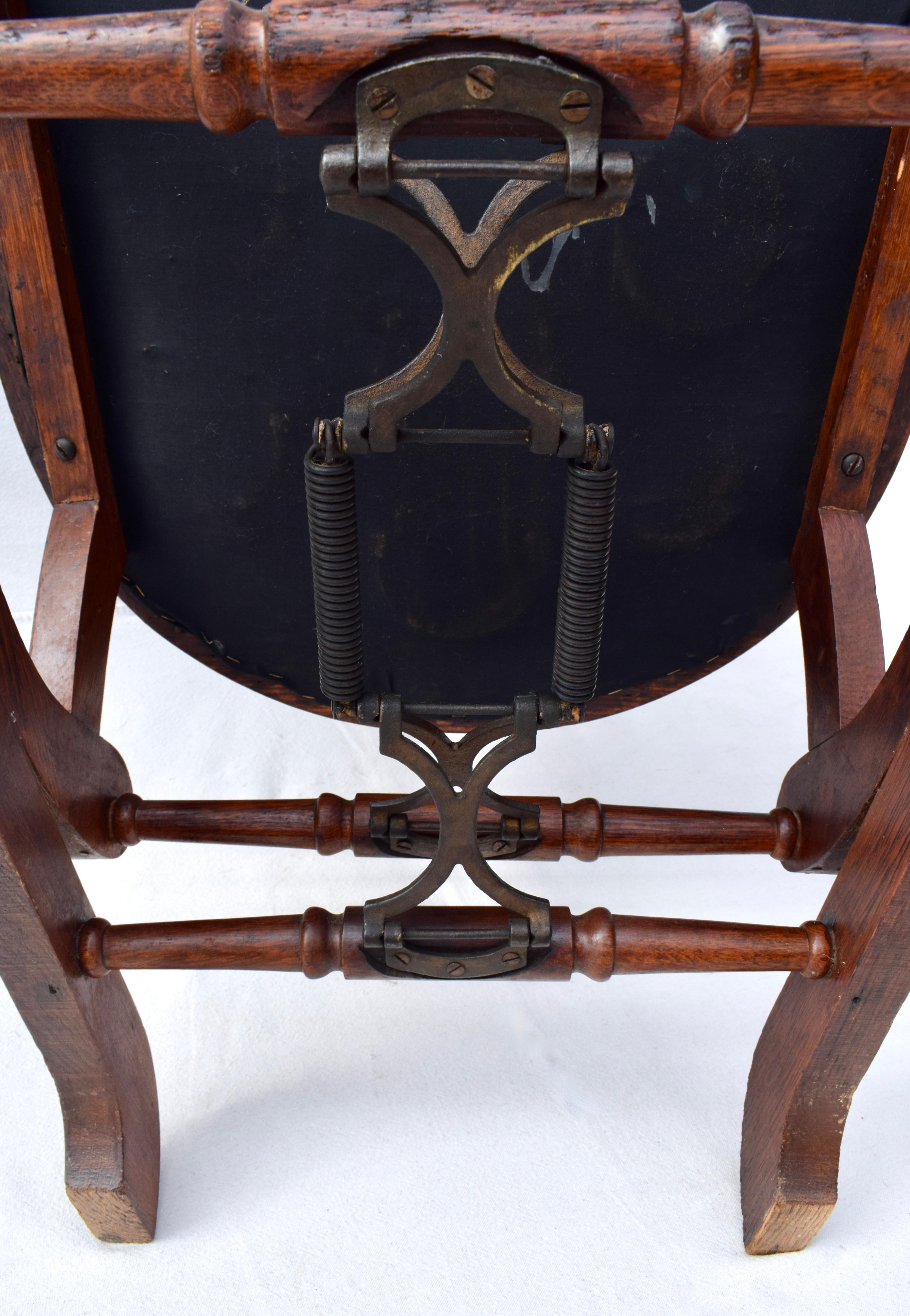 19th Century Lollipop Platform Rocking Chair by George Hunzinger For Sale 4