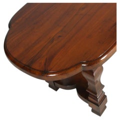 19th Century Lombard Solid Walnut Dining Table, Meroni & Fossati, Lake Como