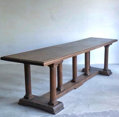 19th Century Long Architectural Table