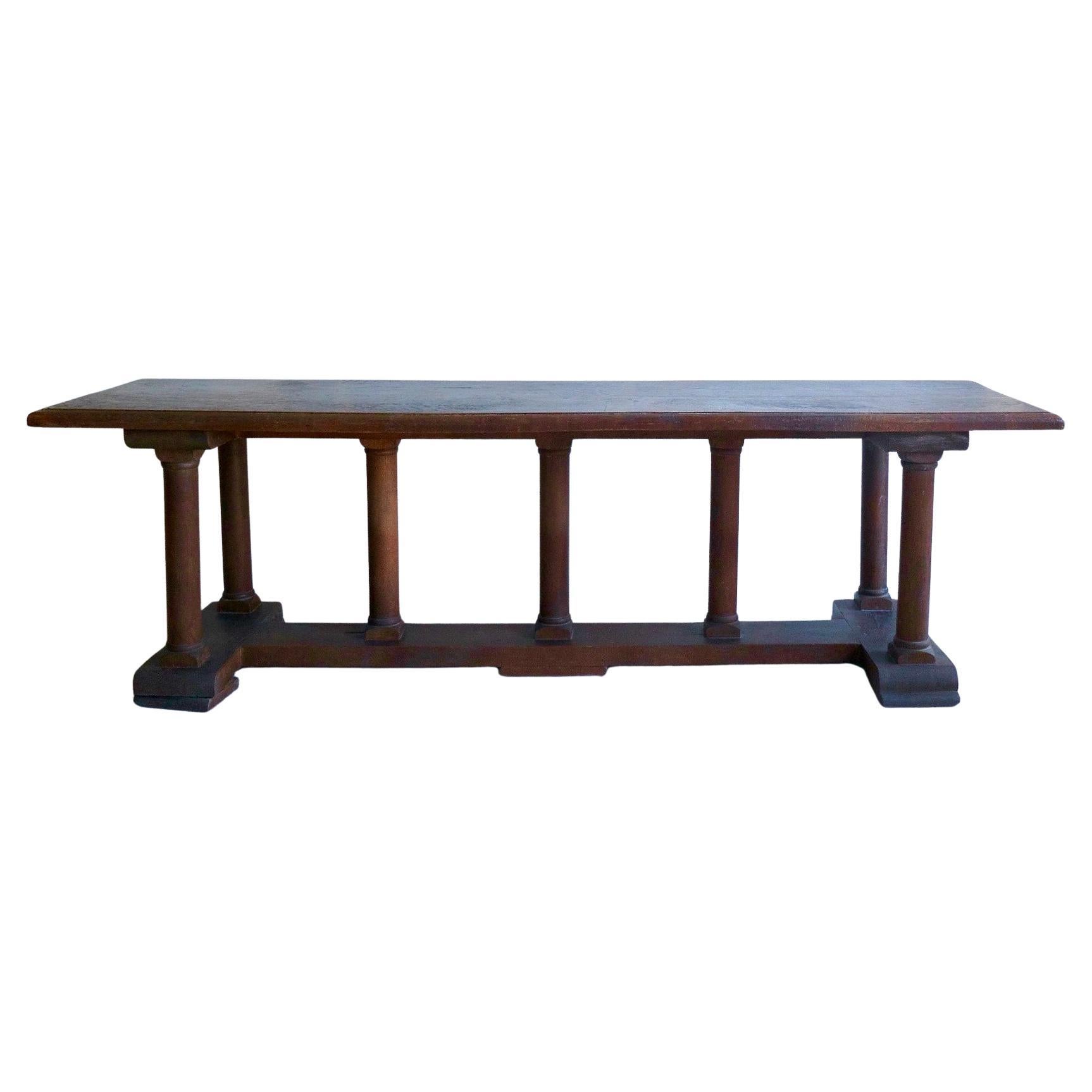 19th Century Long Architectural Table For Sale
