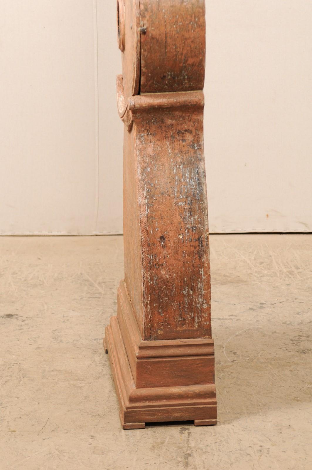 19th Century Long-Case Grandfather Clock, Sweden For Sale 2
