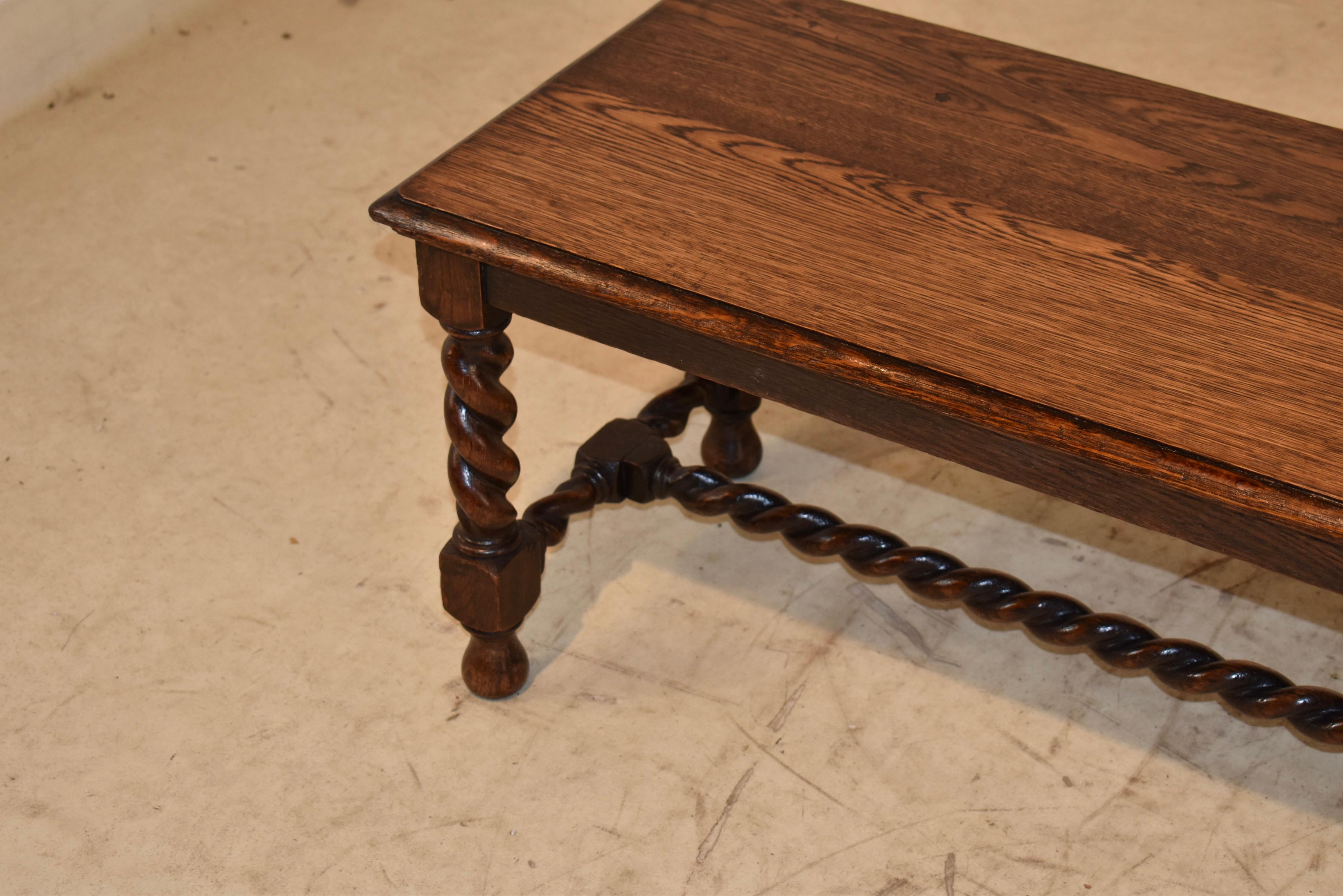 19th Century Long English Oak Bench For Sale 1