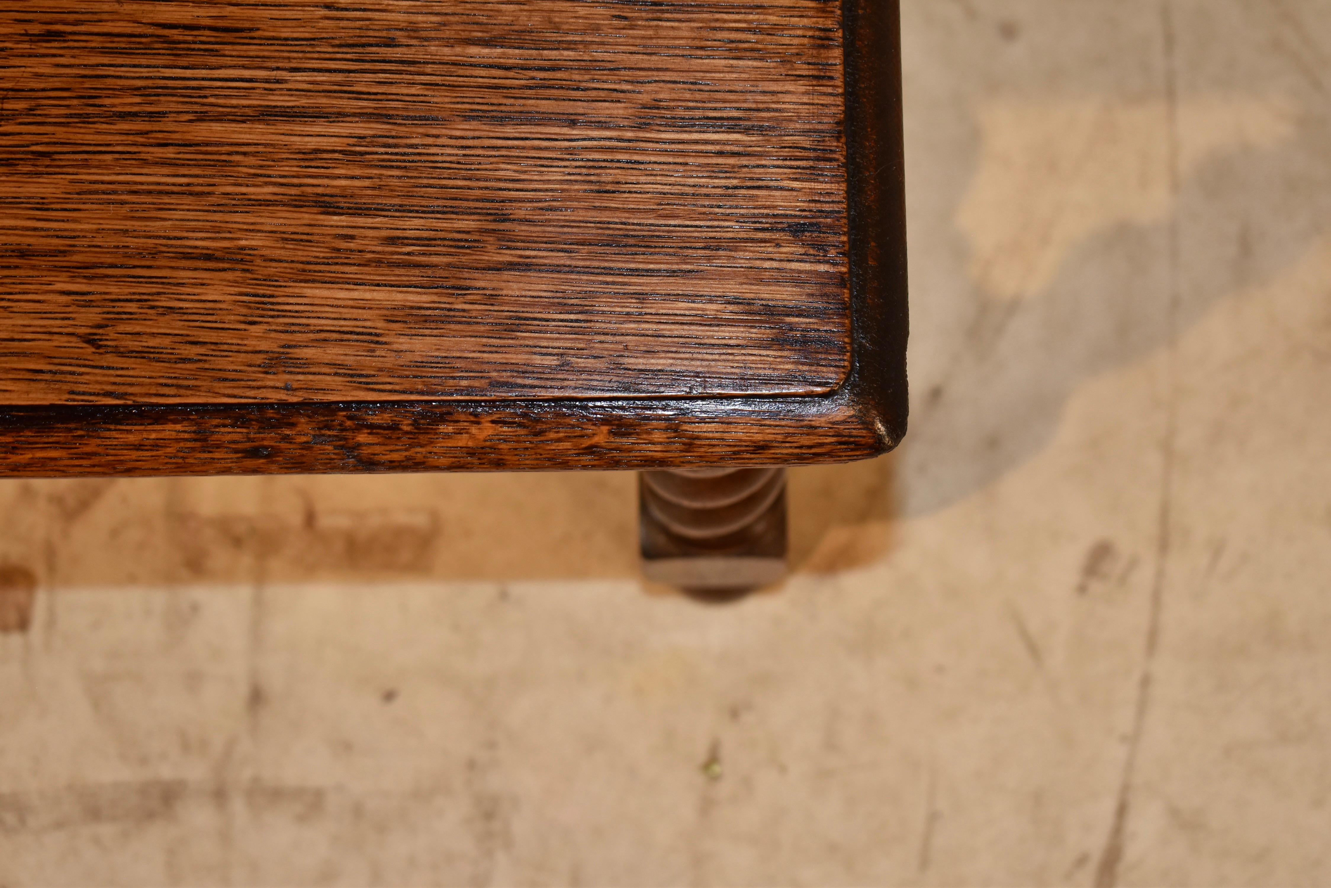 19th Century Long English Oak Bench For Sale 2