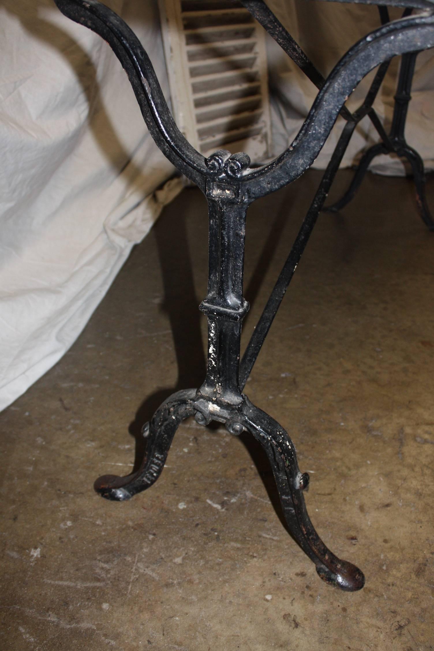 19th Century Long French Bistro Table 4