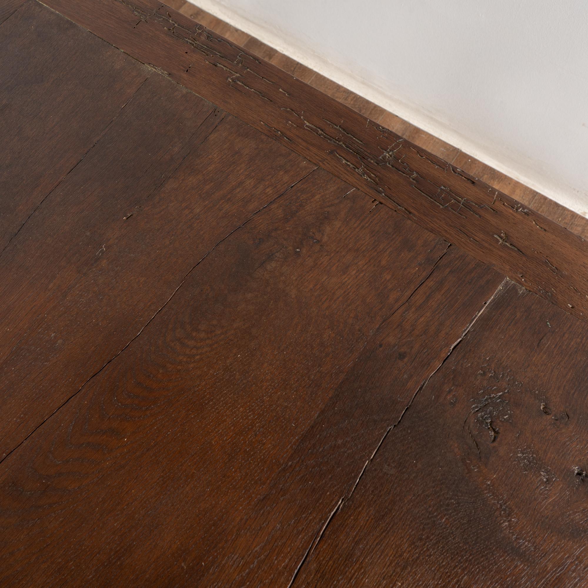 19th Century Long French Oak Refectory Library Table For Sale 9