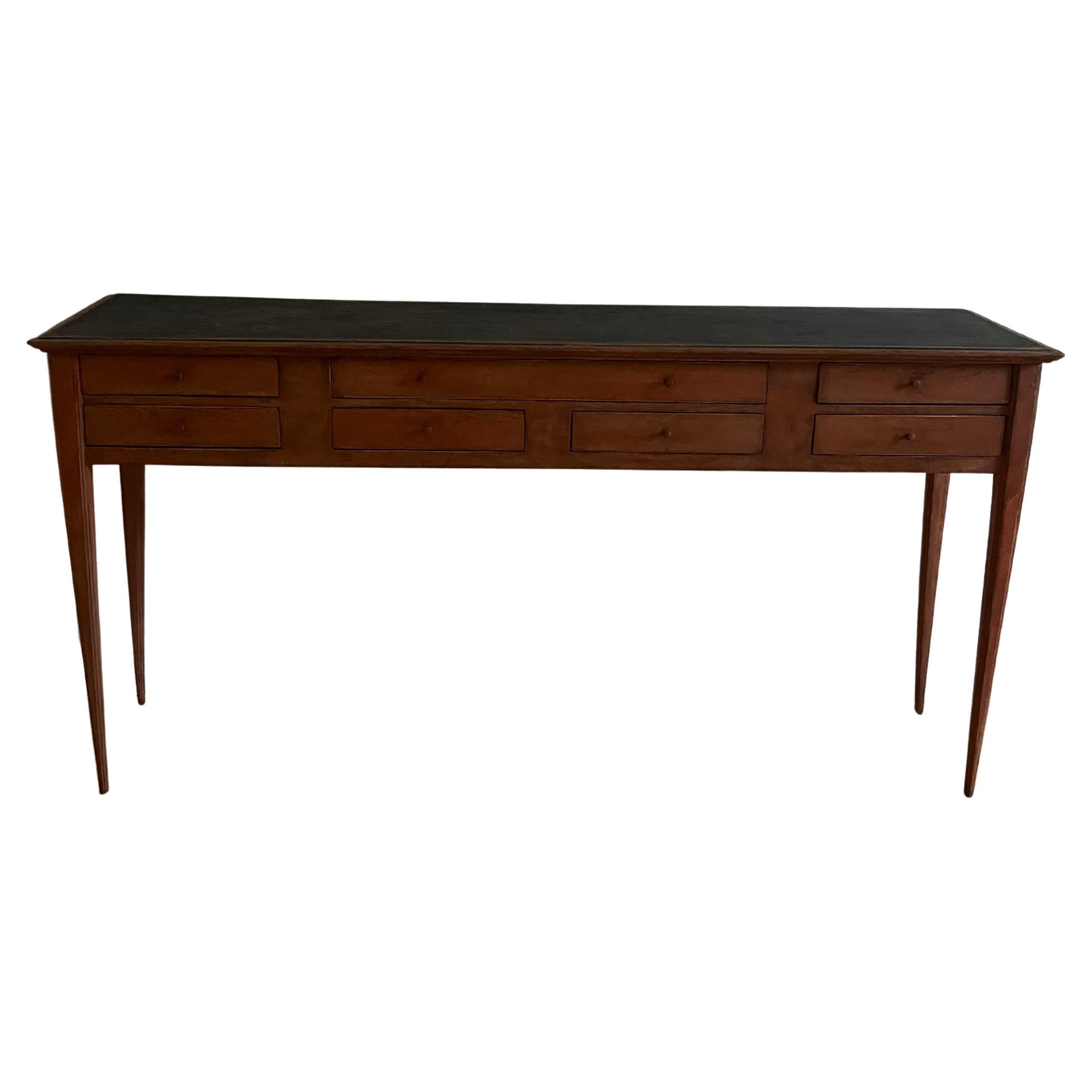 19th Century Long Gustavian Swedish Console Table en venta