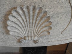 19th Century Louis 15 Jura Stone Fireplace