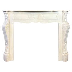 19th Century Louis Marble Fireplace Mantlepiece