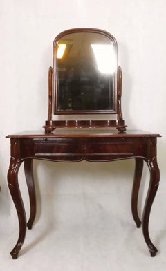 19th Century Louis Philipp Ladys Desc “Bonheure-du-joure“ Mahogany Polished